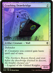 Crashing Drawbridge - Throne of Eldraine Foil (español)