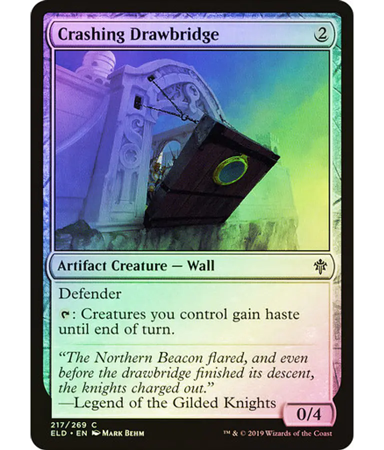 Crashing Drawbridge - Throne of Eldraine Foil (español)