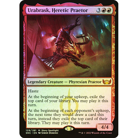 Urabrask, Heretic Praetor - Streets of New Capenna Foil (inglés)