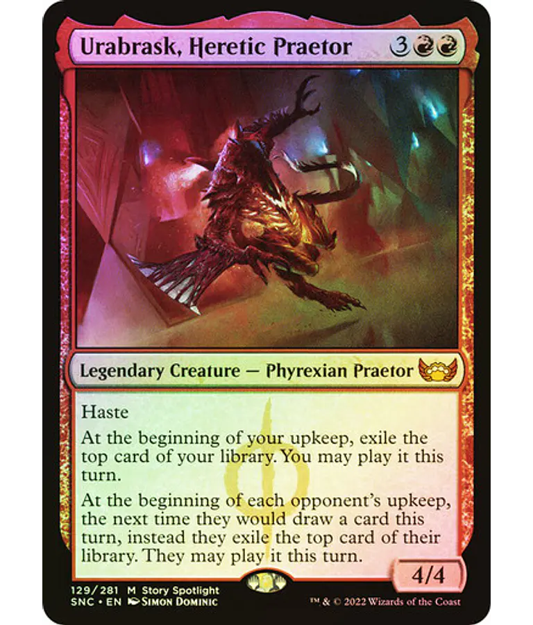 Urabrask, Heretic Praetor - Streets of New Capenna Foil (inglés)