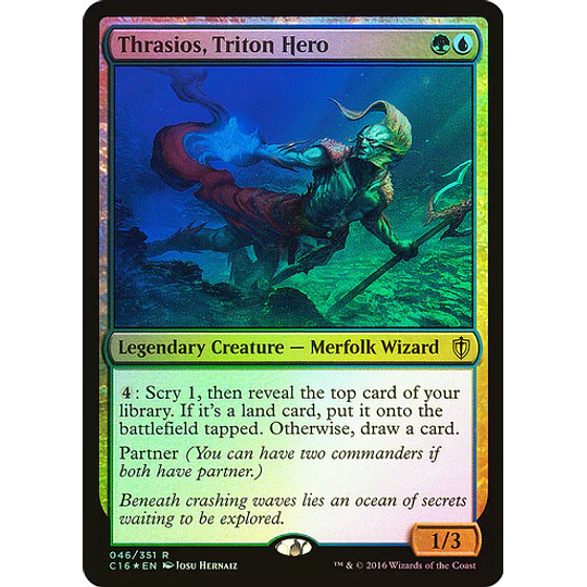 Thrasios, Triton Hero (Foil) - Commander 2016 (español)