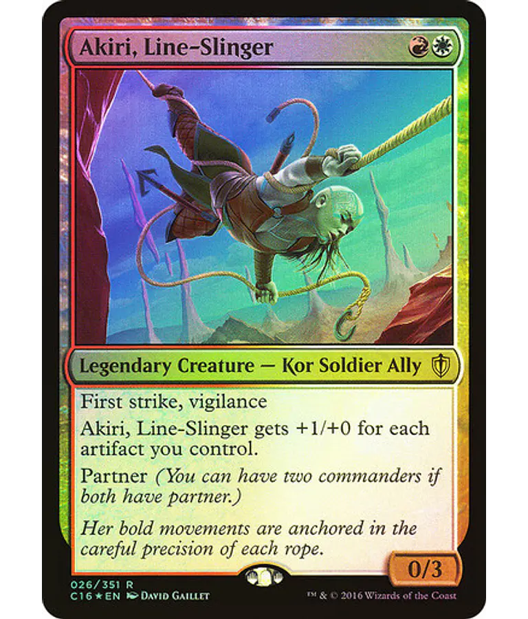 Akiri, Line-Slinger (Foil) - Commander 2016 (español)