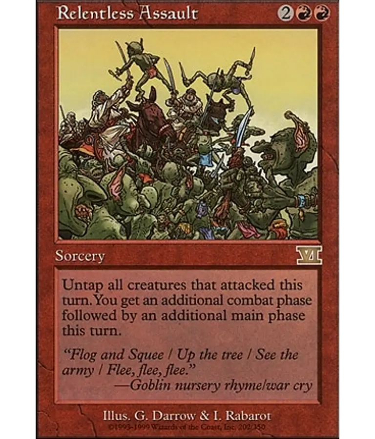 Relentless Assault - 6th Edition (inglés)
