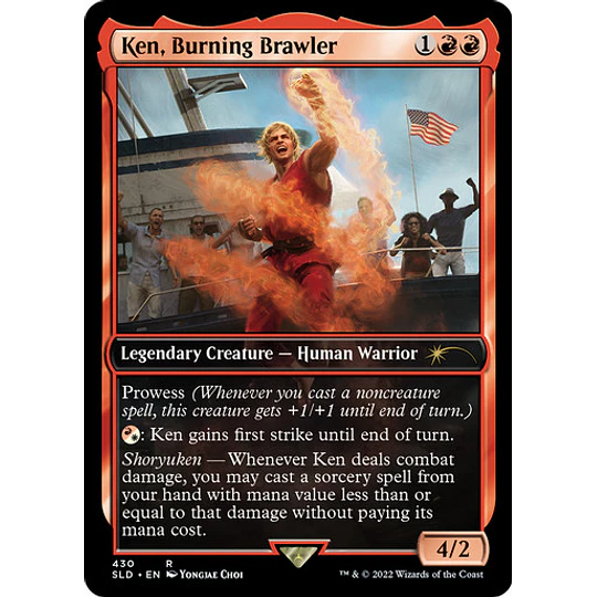 Ken, Burning Brawler (430 - Non-Foil) - Secret Lair (inglés)