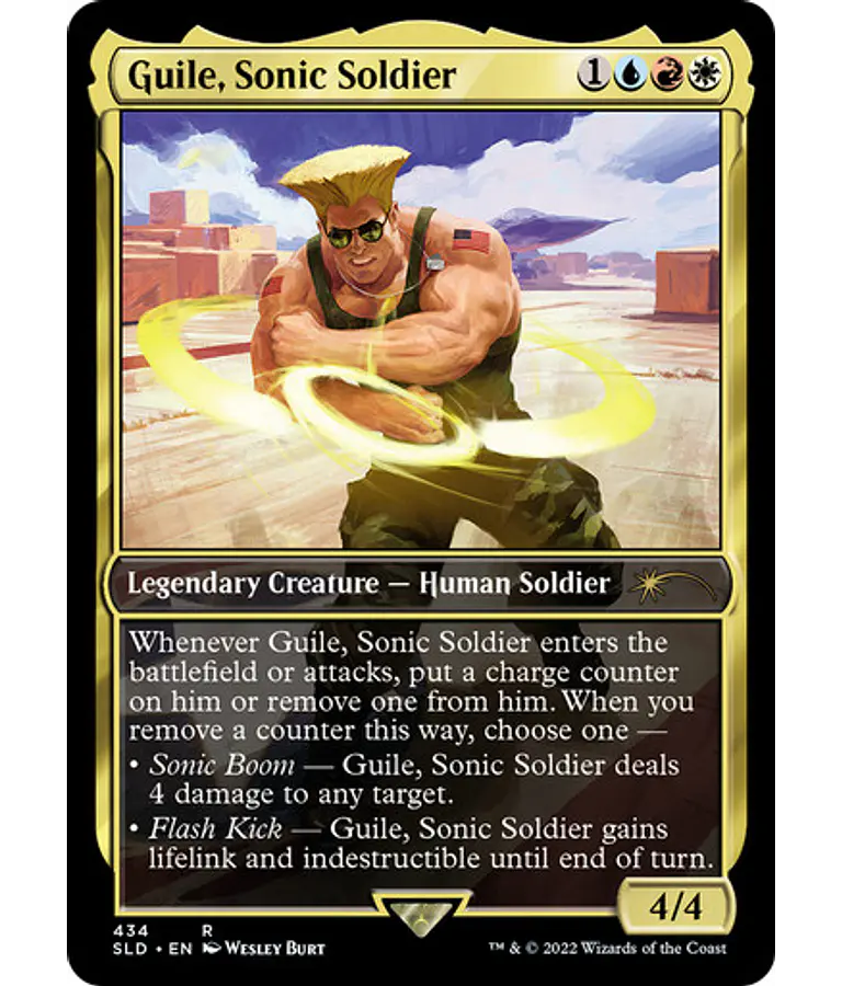 Guile, Sonic Soldier (434 - Non-Foil) - Secret Lair (inglés)