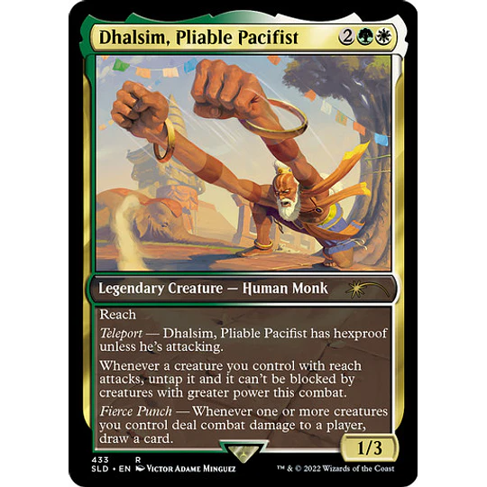 Dhalsim, Pliable Pacifist (433 - Non-Foil) - Secret Lair (español)