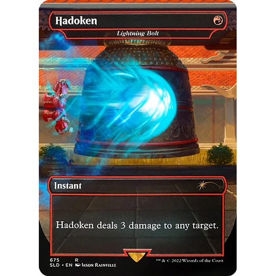 Lightning Bolt (675 - Hadoken - Non-Foil) - Secret Lair (inglés)