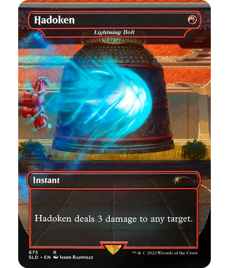 Lightning Bolt (675 - Hadoken - Non-Foil) - Secret Lair (inglés)