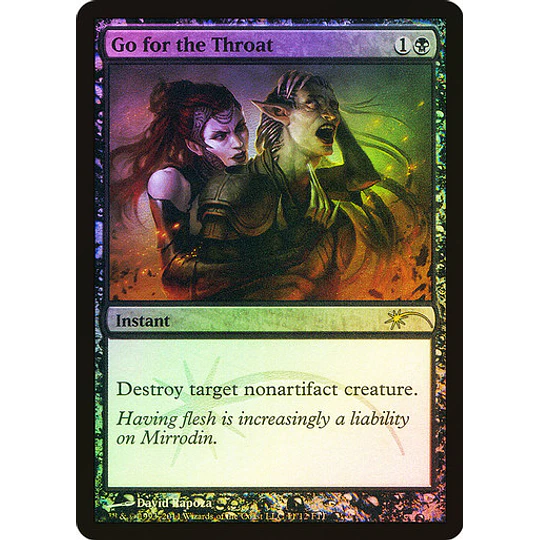 Go for the Throat (FNM Foil) - Promotional (español)