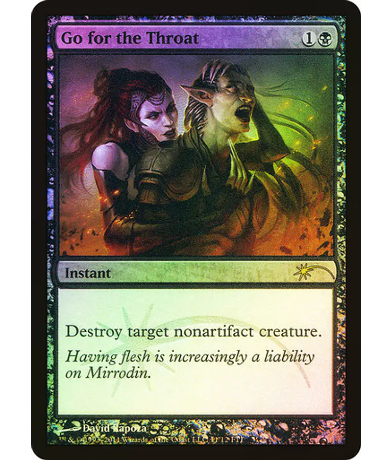 Go for the Throat (FNM Foil) - Promotional (español)