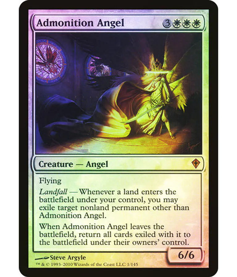 Admonition Angel - Worldwake Foil (español)