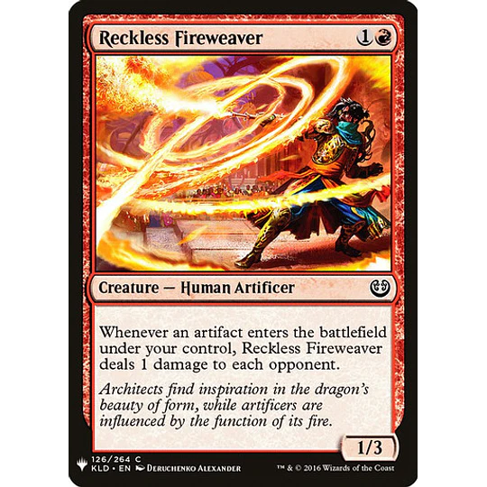 Reckless Fireweaver - Mystery Booster/The List (inglés)