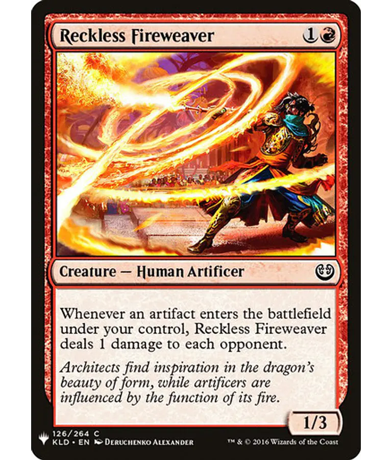 Reckless Fireweaver - Mystery Booster/The List (inglés)
