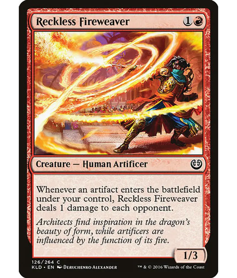 Reckless Fireweaver - Kaladesh (español)