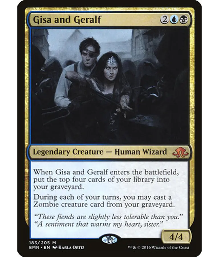 Gisa and Geralf - Commander / EDH