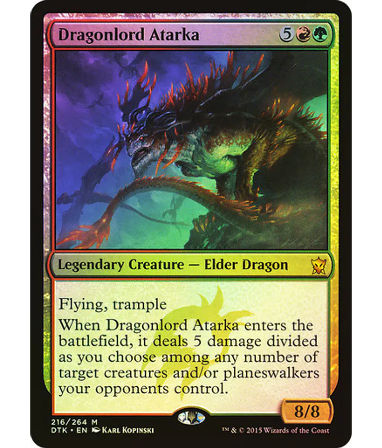 Dragonlord Atarka - Dragons of Tarkir Foil (español)