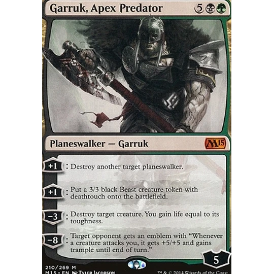 Garruk, Apex Predator - 2015 Core Set (español)