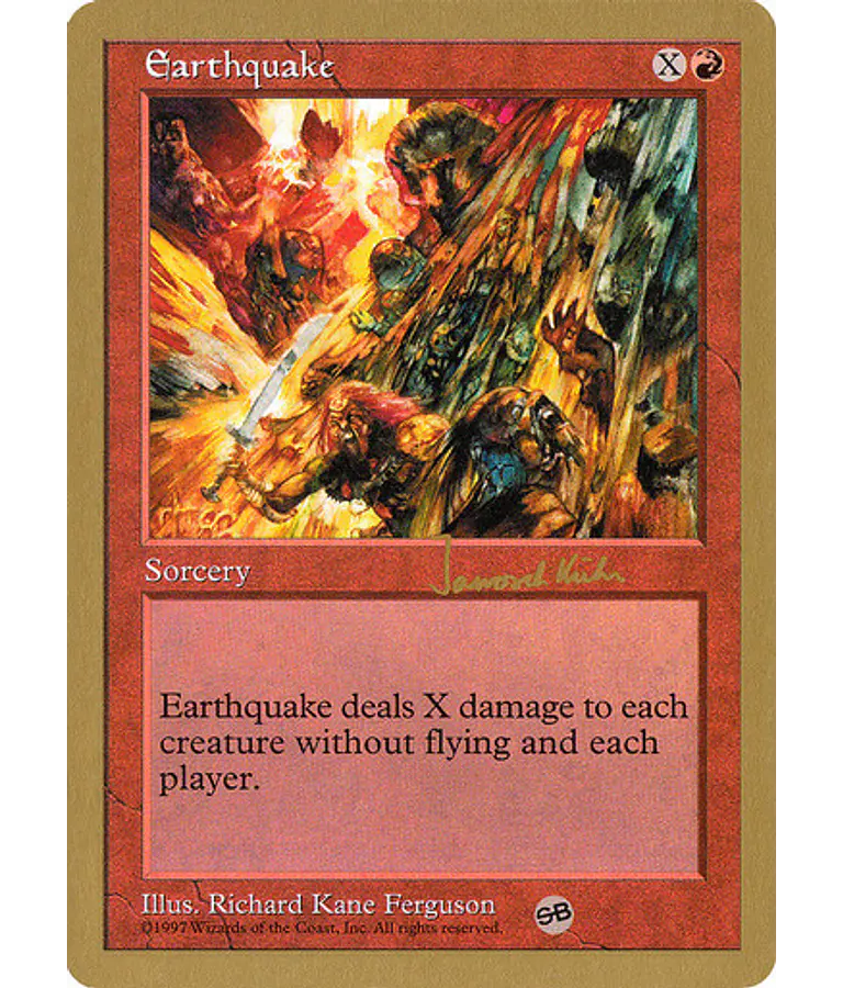 Earthquake (Tokyo 1999 (Kai Budde - Sideboard) - World Championships (inglés)