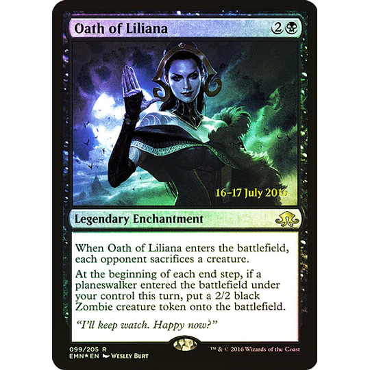 Oath of Liliana (Prerelease Foil) - Promotional (español)