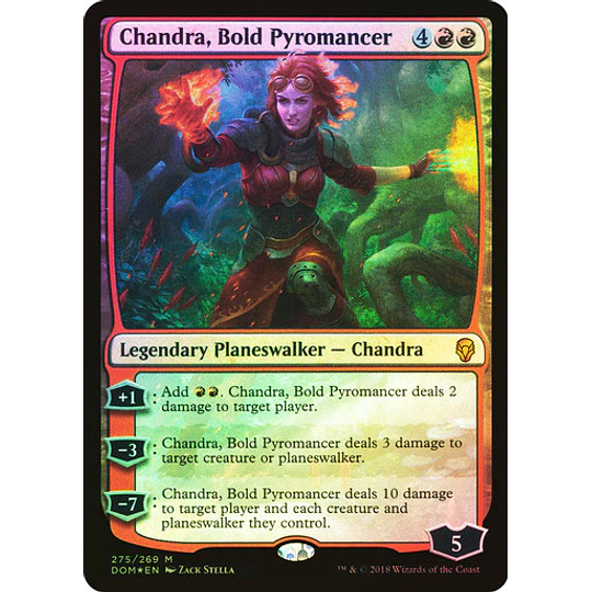 Chandra, Bold Pyromancer (Foil - Planeswalker Deck) - Dominaria (inglés)