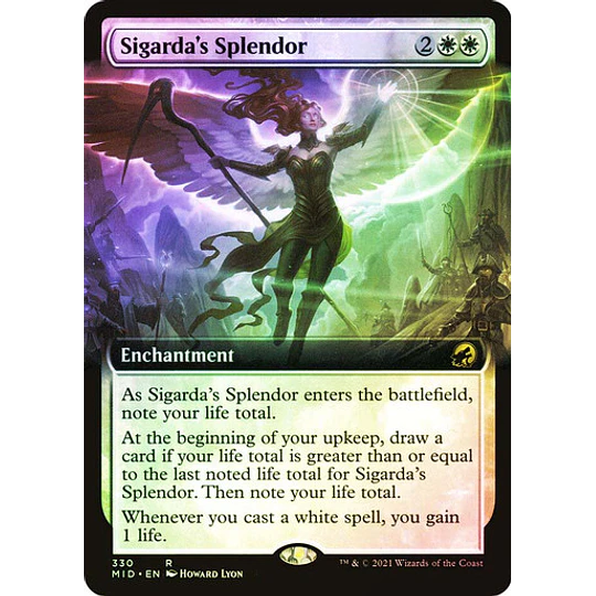 Sigarda's Splendor (Extended Art) - Innistrad: Midnight Hunt Variants Foil (inglés)