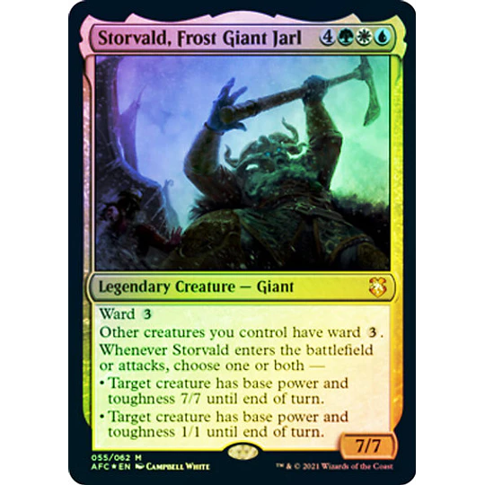 Storvald, Frost Giant Jarl (Foil) - Adventures in the Forgotten Realms Commander Decks (inglés)