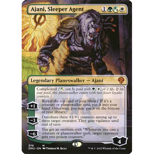 Ajani, Sleeper Agent (Borderless - 376) - Dominaria United Variants (español)