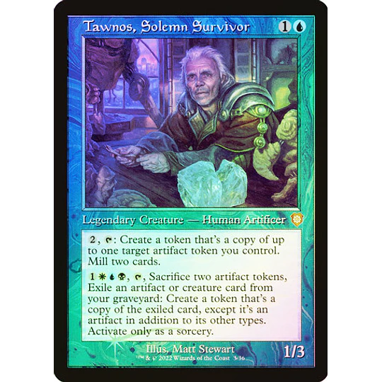 Tawnos, Solemn Survivor - The Brothers' War Commander Decks Foil (inglés)