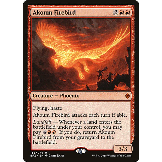 Akoum Firebird - Battle for Zendikar (español)