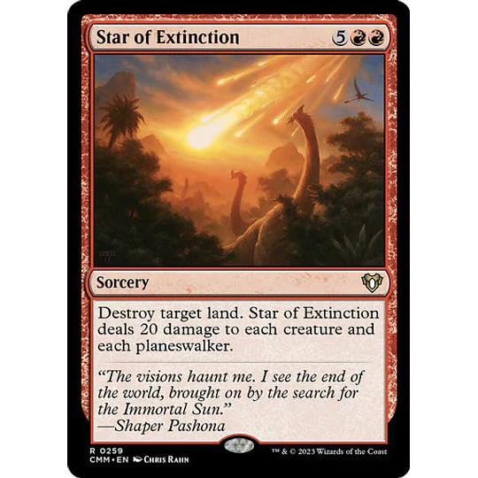 Star of Extinction - Commander Masters (inglés)