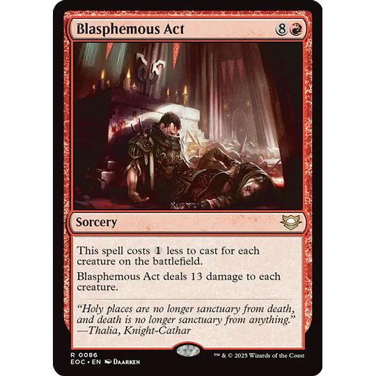 Blasphemous Act - Edge of Eternities Commander Decks (inglés)