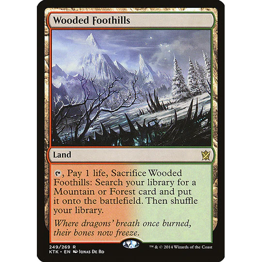 Wooded Foothills - Khans of Tarkir (español)