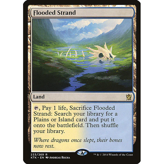 Flooded Strand - Khans of Tarkir (inglés)