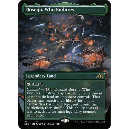 Boseiju, Who Endures (Borderless) - Kamigawa: Neon Dynasty Variants (japonés)