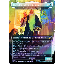 Kenrith, the Returned King (0515 - Theoden, Strength Restored - Borderless Silver Foil) - The Lord of the Rings: Tales of Middle-earth Commander Decks Variants Foil (inglés)