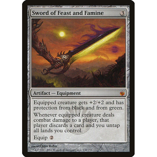 Sword of Feast and Famine - Mirrodin Besieged (inglés)