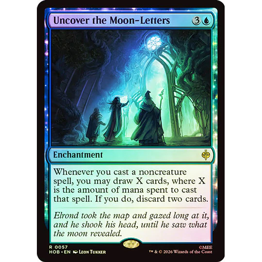 Uncover the Moon-Letters - The Hobbit Foil (inglés)
