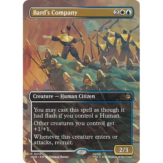 Bard's Company (0210 - Borderless) - The Hobbit Variants (inglés)