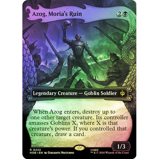 Azog, Moria's Ruin (0222 - Showcase) - The Hobbit Variants Foil (inglés)