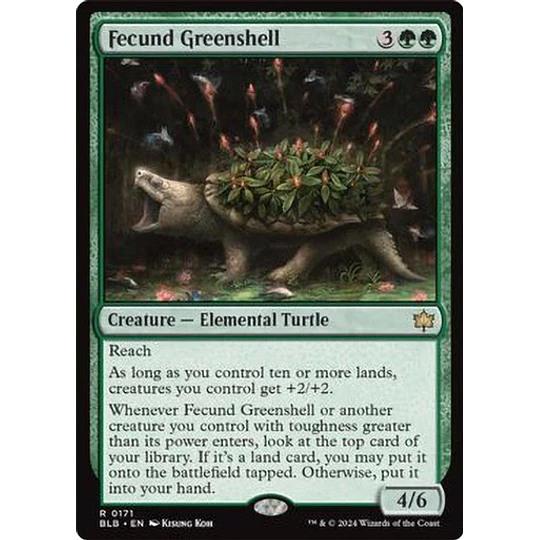 Fecund Greenshell - Bloomburrow (inglés)