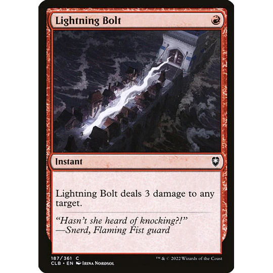 Lightning Bolt - Commander Legends: Battle for Baldur's Gate (inglés)