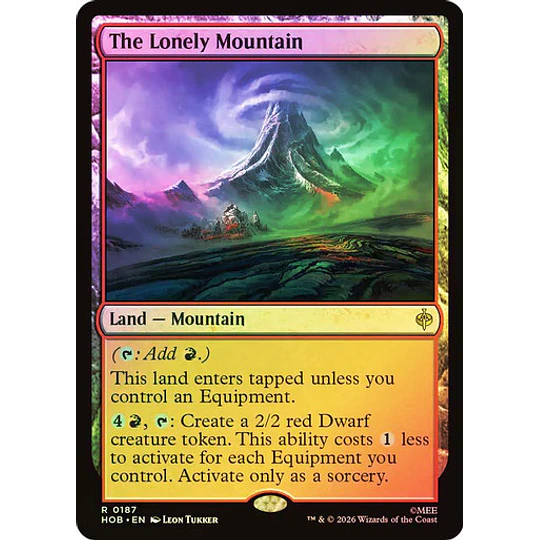 The Lonely Mountain - The Hobbit Foil (inglés)