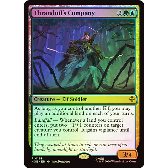 Thranduil's Company - The Hobbit Foil (inglés)
