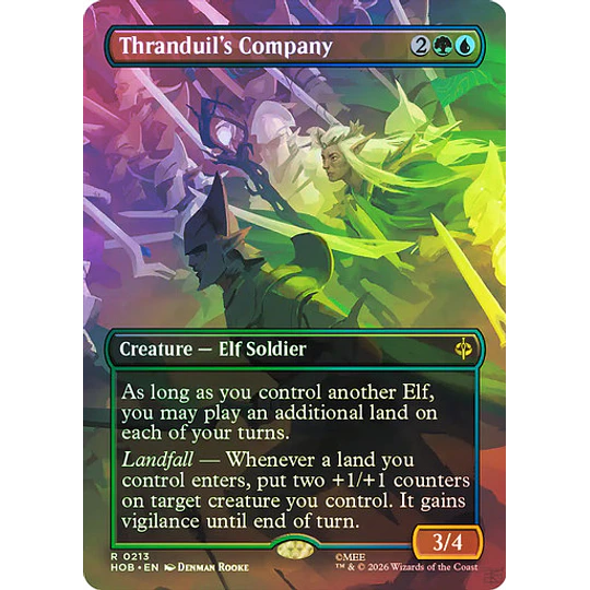 Thranduil's Company (0213 - Borderless) - The Hobbit Variants Foil (inglés)