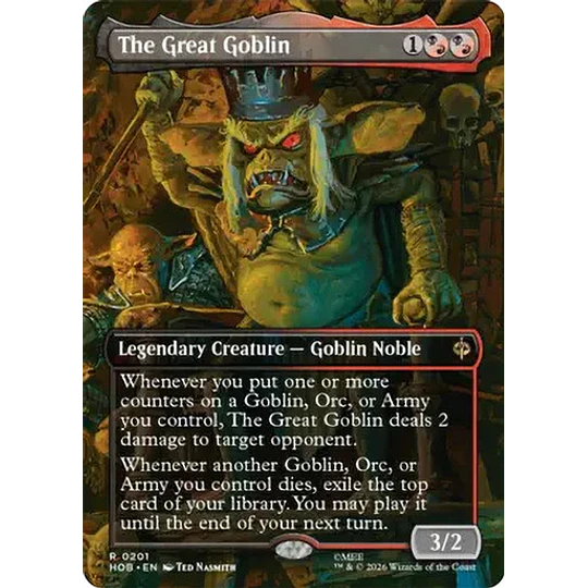 The Great Goblin (0201 - Borderless) - The Hobbit Variants (inglés)