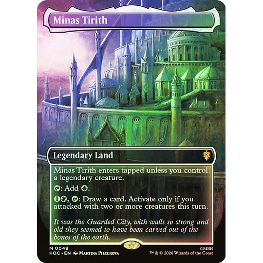 Minas Tirith (0049 - Borderless) - The Hobbit Eternal-Legal Variants Foil (inglés)