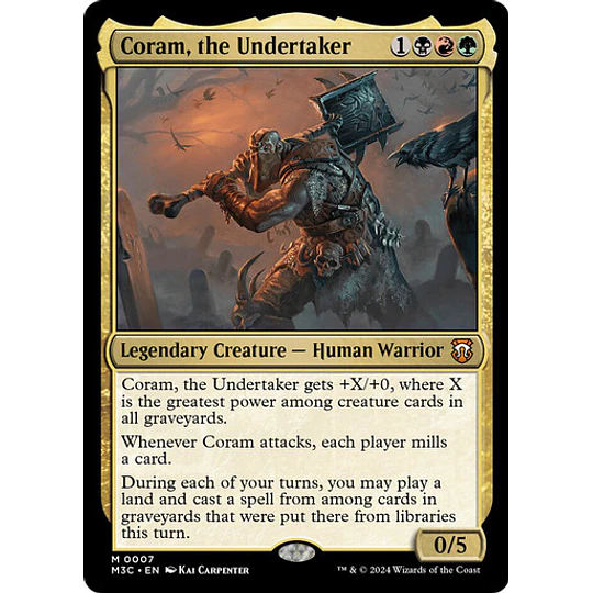 Coram, the Undertaker - Modern Horizons 3 Commander Decks (inglés)