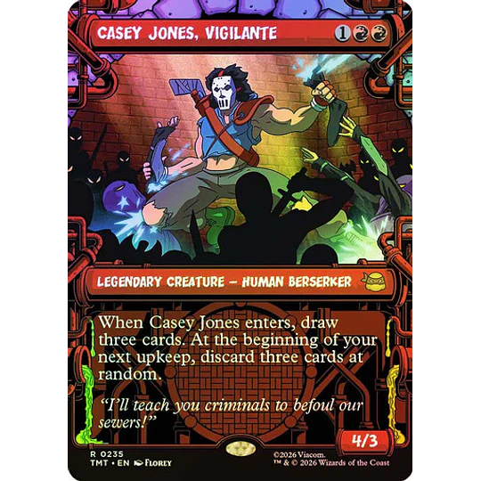 Casey Jones, Vigilante (0235 - Showcase) - Teenage Mutant Ninja Turtles Variants Foil (inglés)