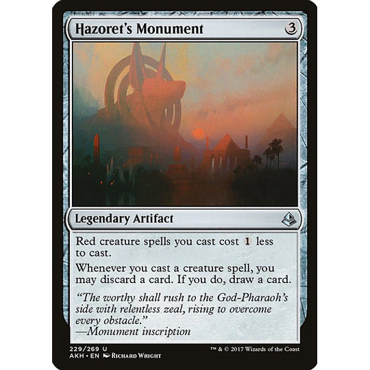 Hazoret's Monument - Amonkhet (inglés)