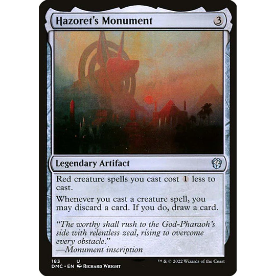 Hazoret's Monument - Dominaria United Commander Decks (español)